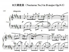 Ф BҹNocturne No.3 in B major Op.9-3ټ