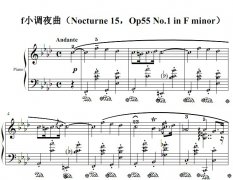 Ф fСҹNocturne 15Op55 No.1 in F minor 