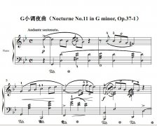 Ф GСҹNocturne No.11 in G minor, Op.37-1