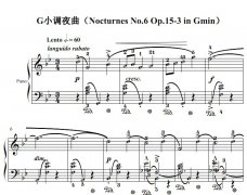 Ф GСҹNocturnes No.6 Op.15-3 in Gmin 