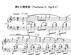 Ф EҹNocturne 3Op.9-2 