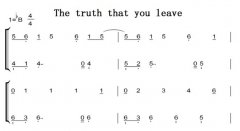 The truth that you leave 