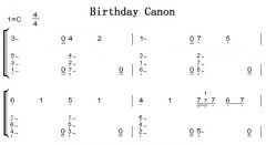 Birthday Canon  ˫ּ  ټ