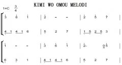 KIMI WO OMOU MELODI  ˫ּ  ټ