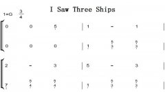 I Saw Three Ships ʥ ʥڳѧ߰ ˫ּ  ټ