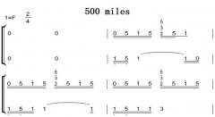 500 miles ԭ   ˫ּ ټ