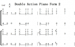 Double Action Piano Form 2ٽӰԭ ˫ּ  ټ