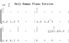 Only Human Piano Version 棩һ Ӱԭ ˫ּ  ټ