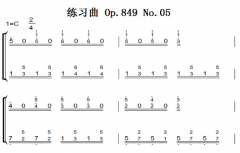 C.Czneryᣩϰ Op.849 No.05 ԭ ˫ּ  ټ 