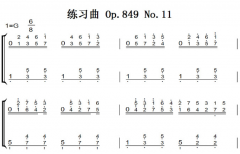 C.Czneryᣩϰ Op.849 No.11 ԭ ˫ּ  ټ 