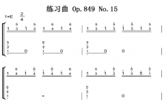C.Czneryᣩϰ Op.849 No.15 ԭ ˫ּ  ټ 